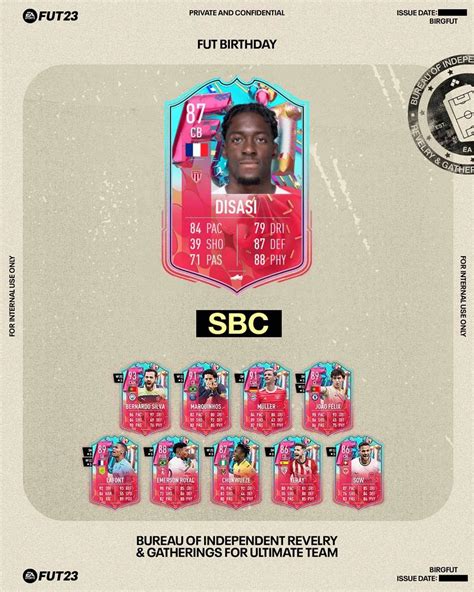 fut birthday disasi|FUT Birthday Player SBC